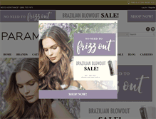 Tablet Screenshot of paramountbeauty.com